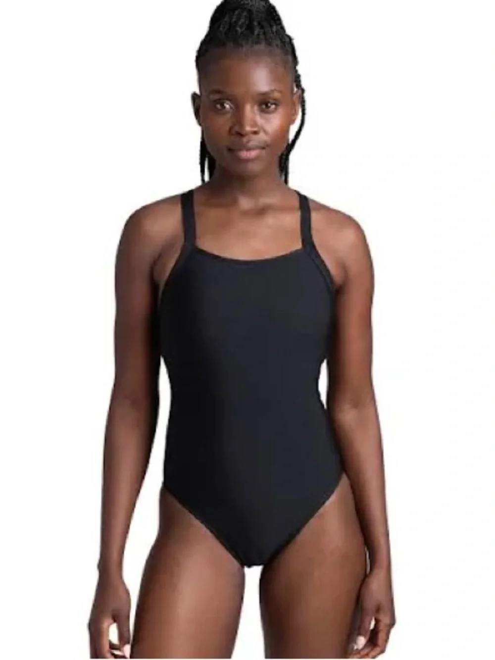 Jolyn Black One-Piece Swimsuit - Classic Strappy Style - Picture 6 of 7